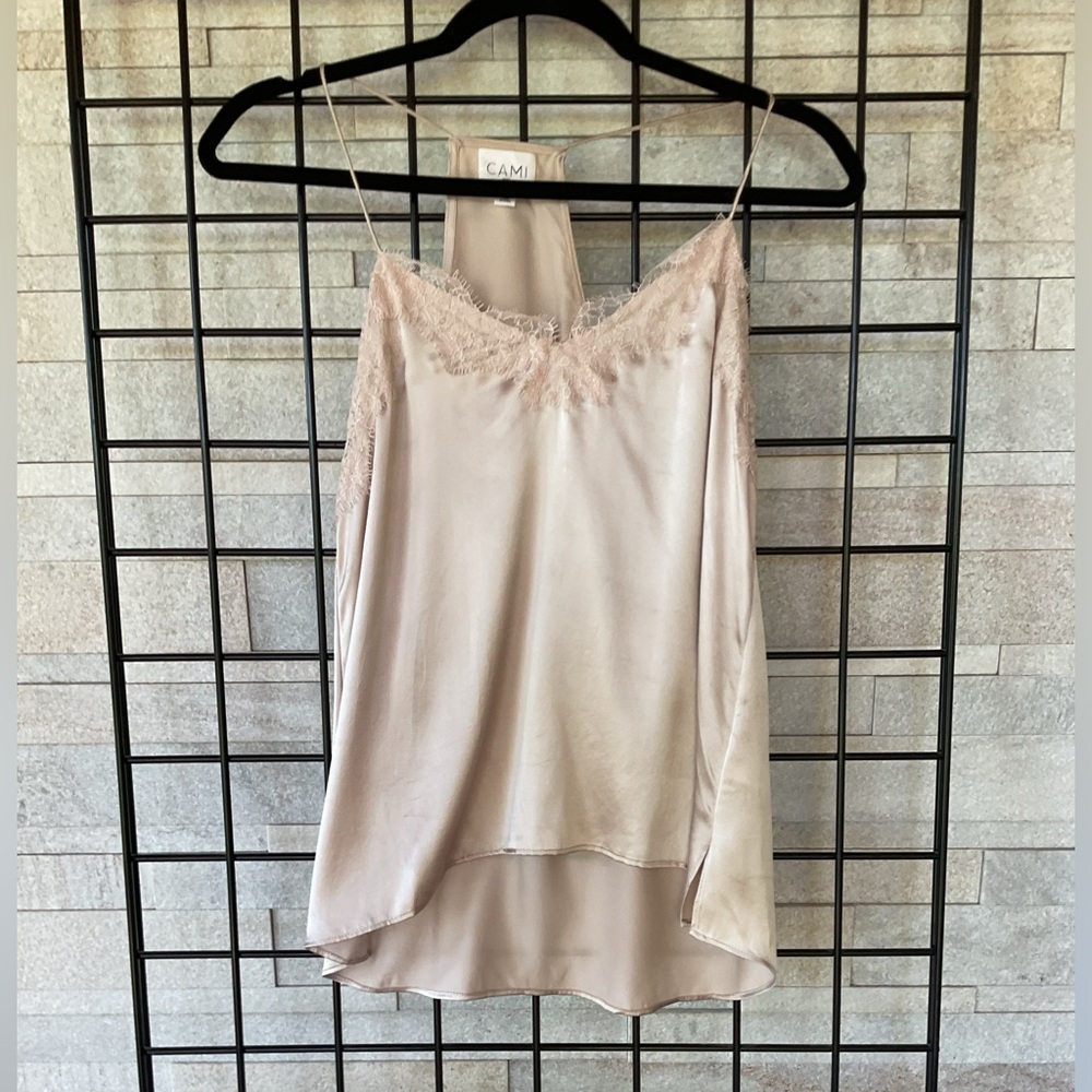 Cami NYC Racer Charmeuse Camisole